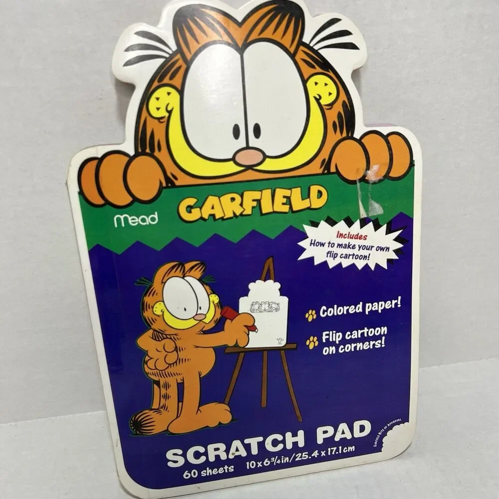 Garfield Scratch Pad and used Looks Like Salad To Me Notebook Mead